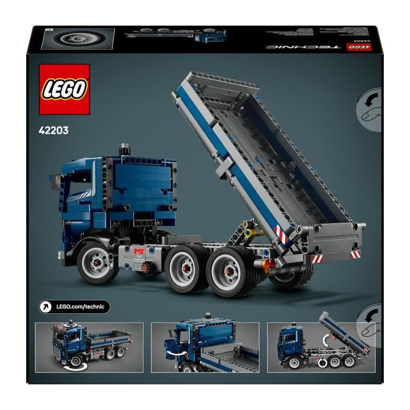 LEGO Technic 42203 Dump Truck - Building Set for Boys Ages 9 and Up -