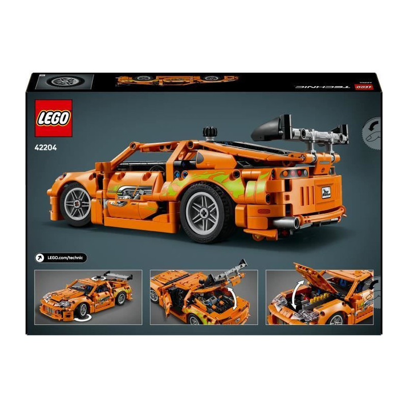 LEGO Technic 42204 Fast and Furious Toyota Supra MK4 - Toy car for boy