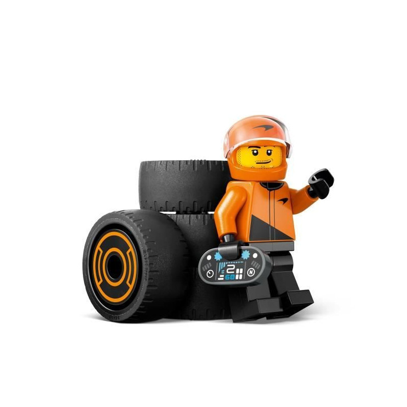 LEGO City 60442 McLaren Racing Car with F1 Driver - Toy for Boys Ages