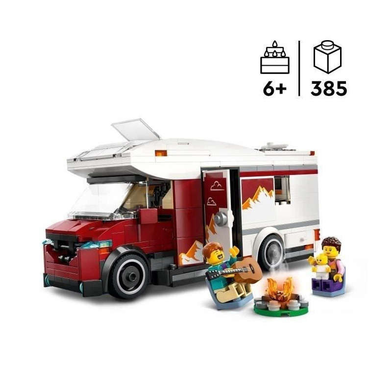 LEGO City 60454 Adventure Camper Van - Building Toy for Boys Ages 6 an
