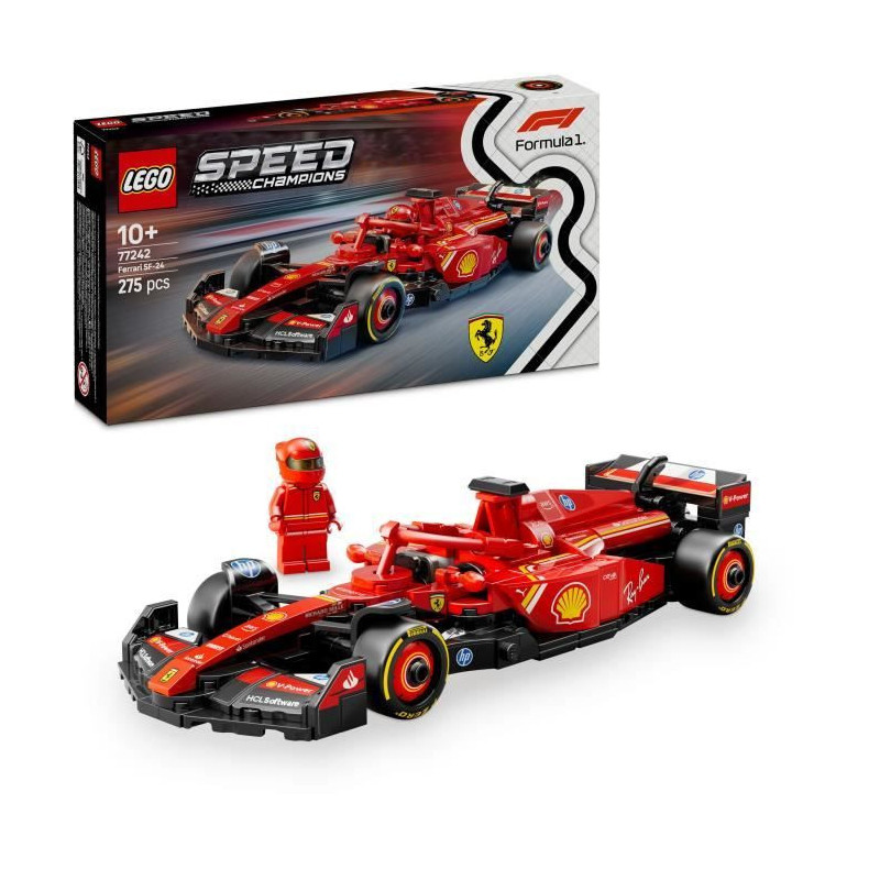 LEGO Speed Champions 77242 Ferrari SF-24 F1 Car - Building Set for Age