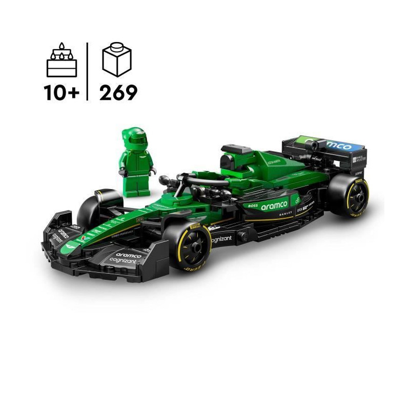 LEGO Speed Champions 77245 Aston Martin Aramco AMR24 F1 Car - Toy for