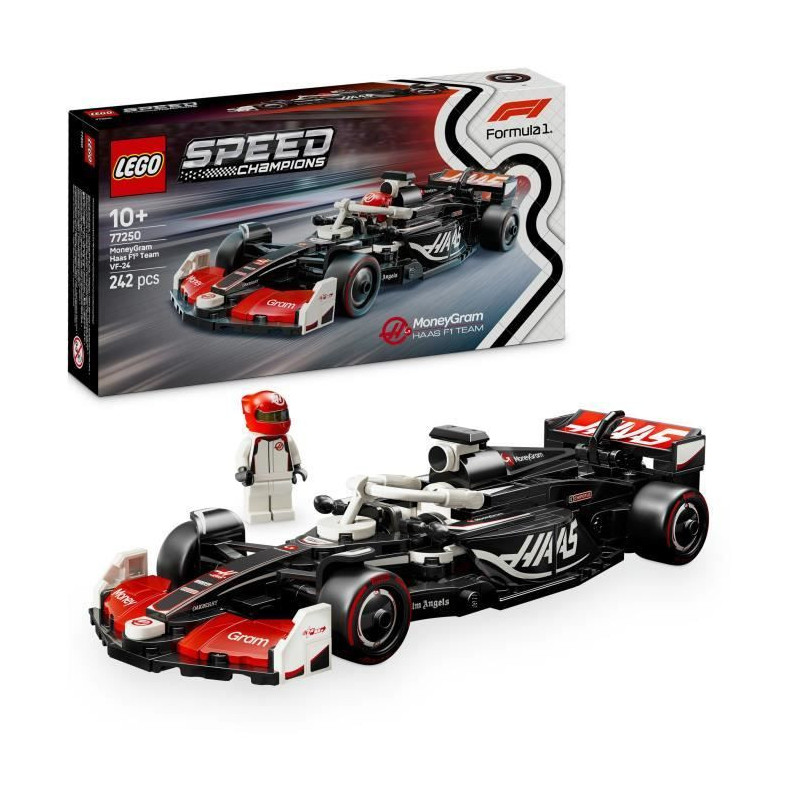 LEGO Speed Champions 77250 MoneyGram Haas Team VF-24 F1 Car - 10 Year