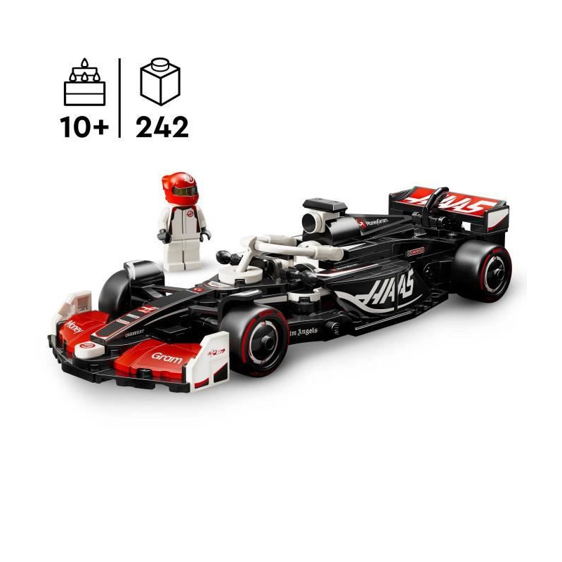 LEGO Speed Champions 77250 MoneyGram Haas Team VF-24 F1 Car - 10 Year
