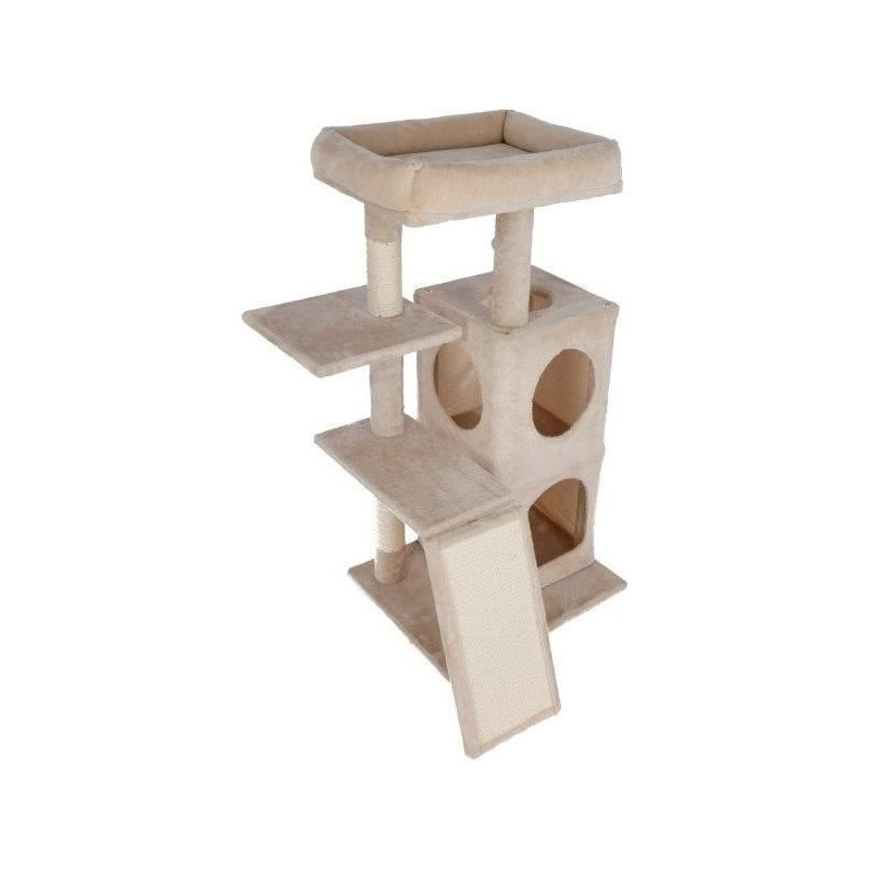 Cat tree 100 cm - ALESSIA - KERBL - Soft - Two-story alcove