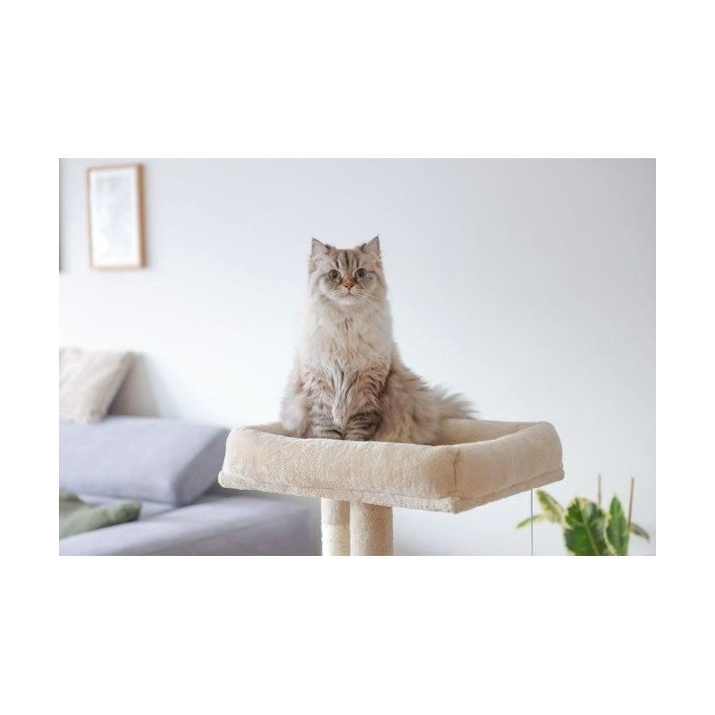 Cat tree 100 cm - ALESSIA - KERBL - Soft - Two-story alcove