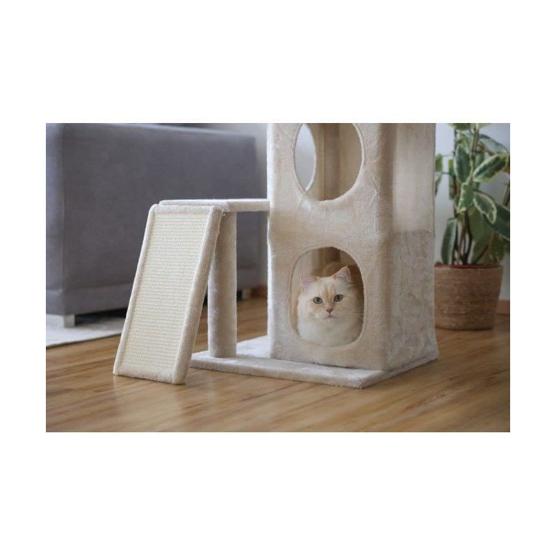 Cat tree 100 cm - ALESSIA - KERBL - Soft - Two-story alcove