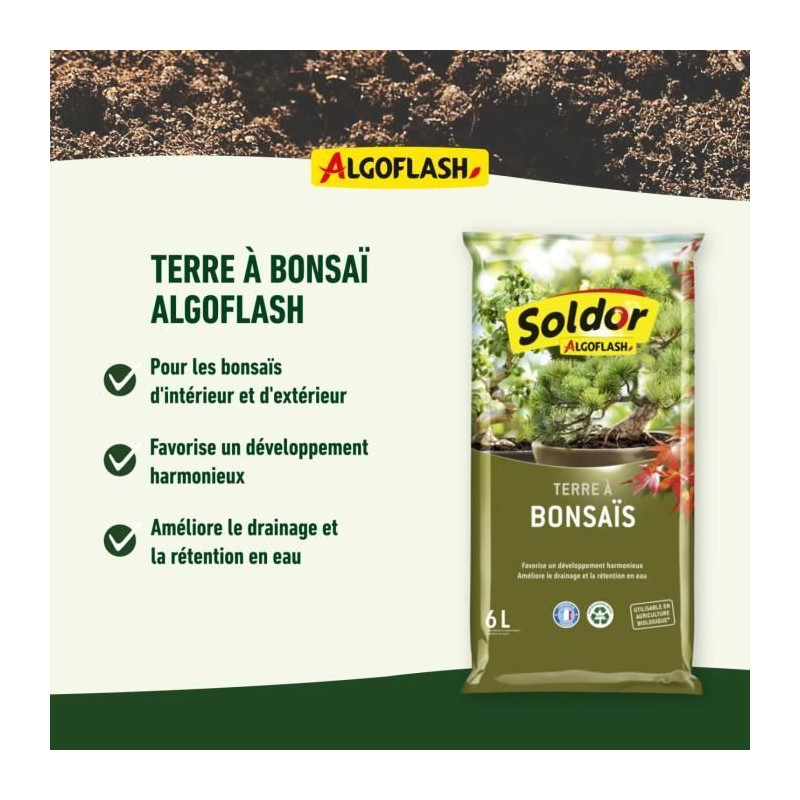 ALGOFLASH - Bonsai Soil 6 L