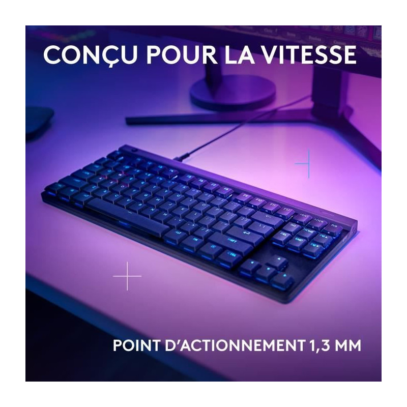Gaming keyboard - wired - Logitech G - G515 TKL - Mechanical - RGB - A