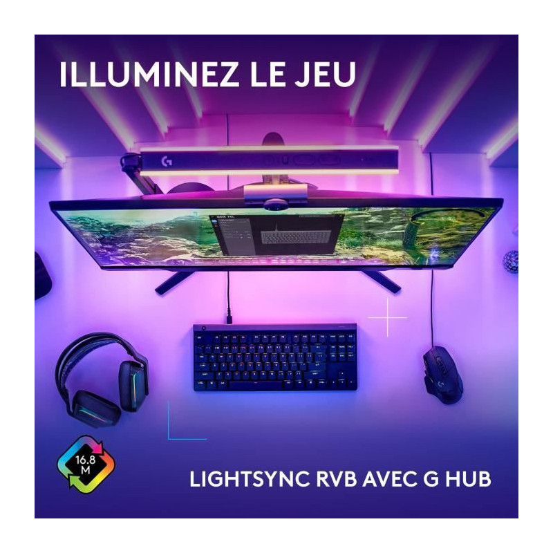 Gaming keyboard - wired - Logitech G - G515 TKL - Mechanical - RGB - A