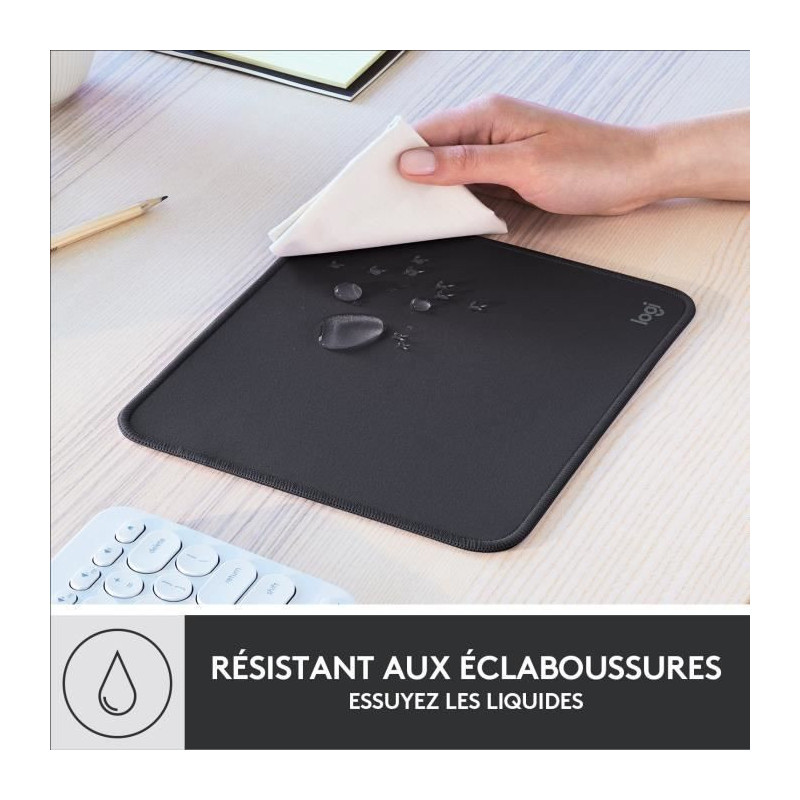 Durable Mouse Pad - Logitech - Studio Series - Easy Glide - Graphite