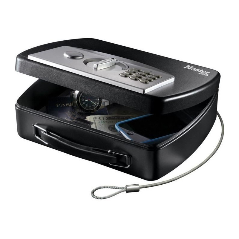 MASTER LOCK Portable Security Case for Travel with Cable - Electronic