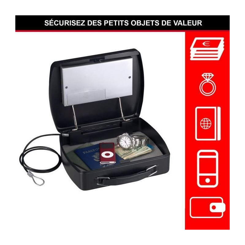 MASTER LOCK Portable Security Case for Travel with Cable - Electronic