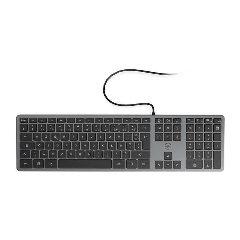 MOBILITY LAB Slim wired keyboard with metal finish - Space Gray