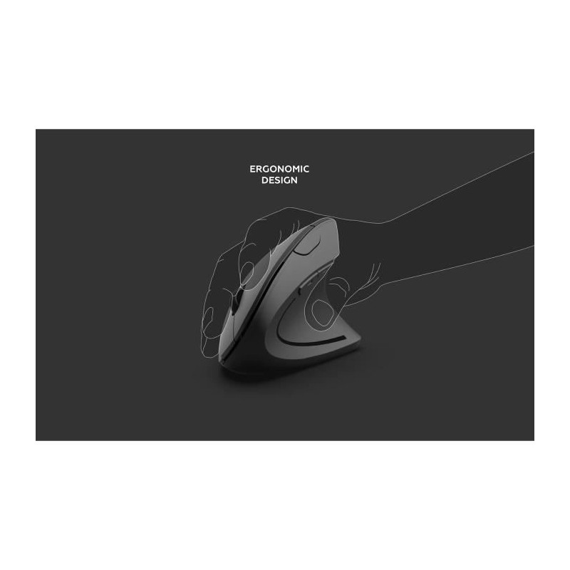 Vertical wireless ergonomic mouse - MOBILITY - 2.4Ghz