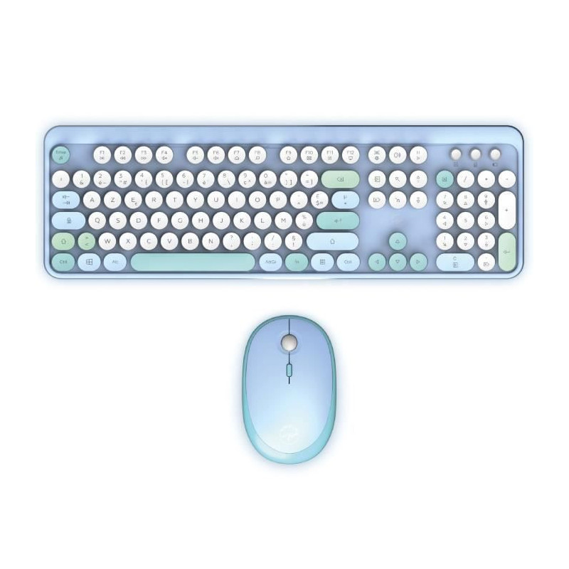 Wireless keyboard + mouse combo - MOBILITY LAB - Pure Color - Blue - E