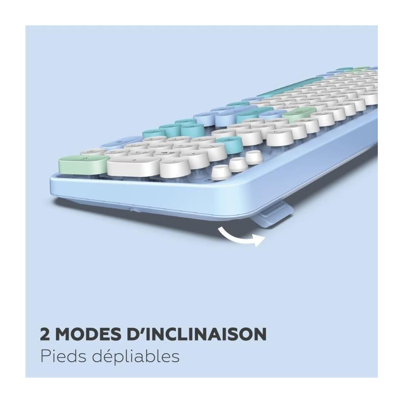 Wireless keyboard + mouse combo - MOBILITY LAB - Pure Color - Blue - E