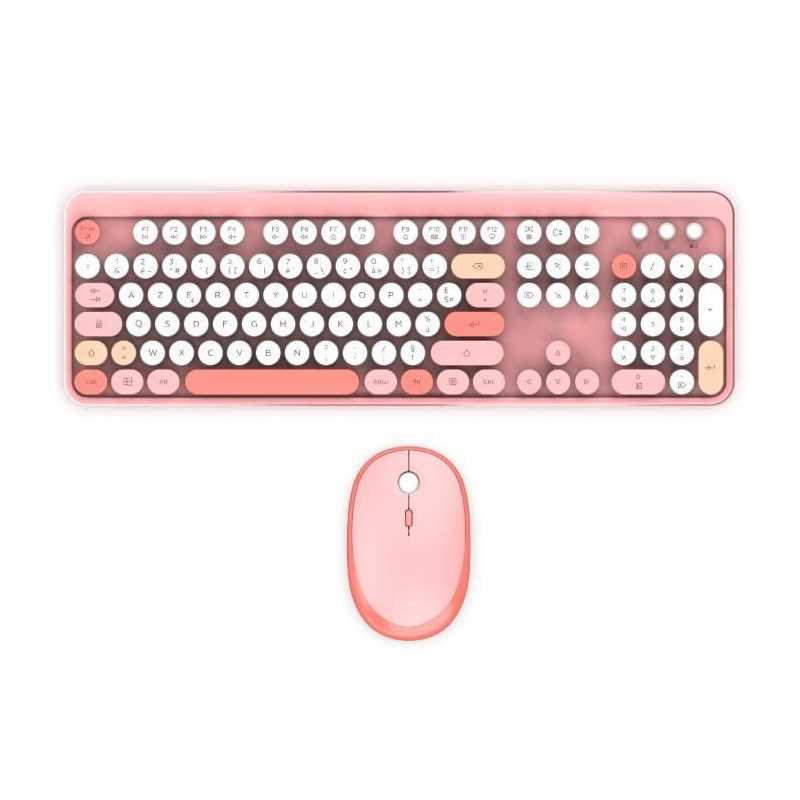 Wireless keyboard + mouse combo - MOBILITY LAB - Pure Color - Pink - E