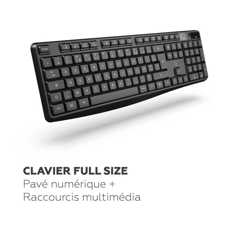 Wireless keyboard - MOBILITY LAB - Deluxe - AZERTY - Black