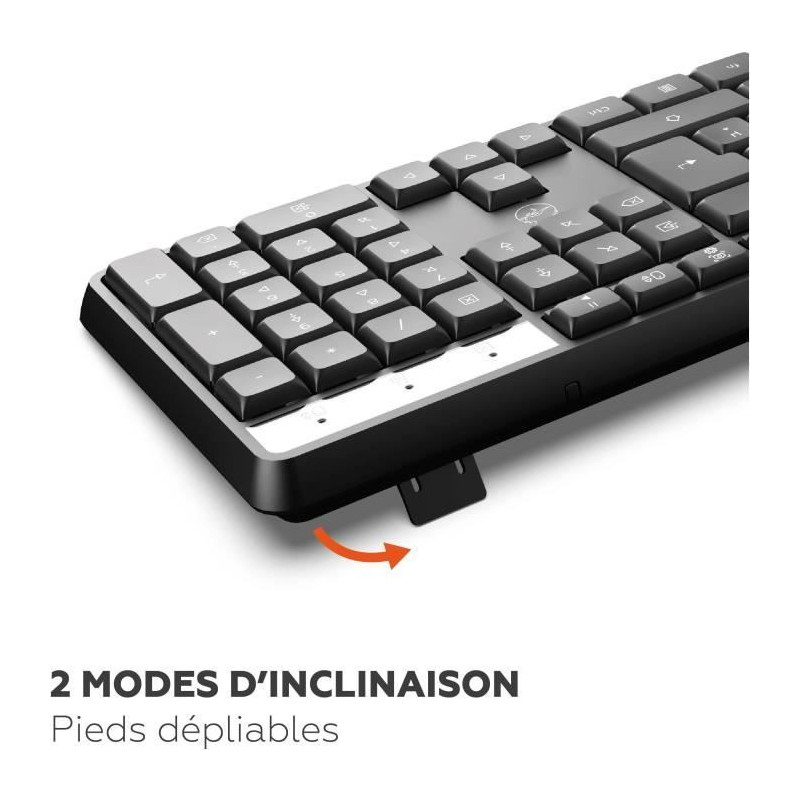 Wireless keyboard - MOBILITY LAB - Deluxe - AZERTY - Black