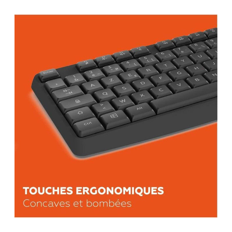 Wireless keyboard - MOBILITY LAB - Deluxe - AZERTY - Black