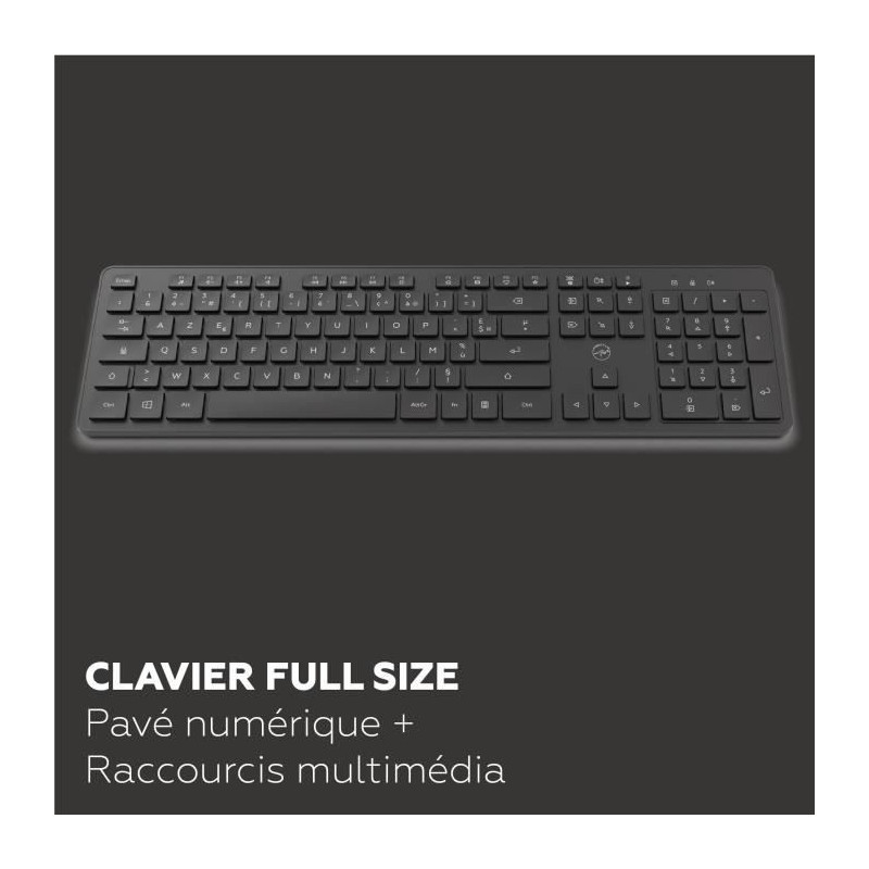 Wireless keyboard - MOBILITY LAB - Premium - AZERTY - Black