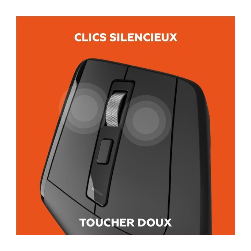 Ergonomic Mouse - Wireless - MOBILITY LAB - ML314259 - Black