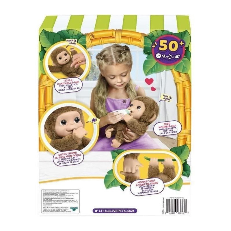 My Baby Monkey - MOOSE TOYS - LITTLE LIVE PETS - Interactive monkey wi