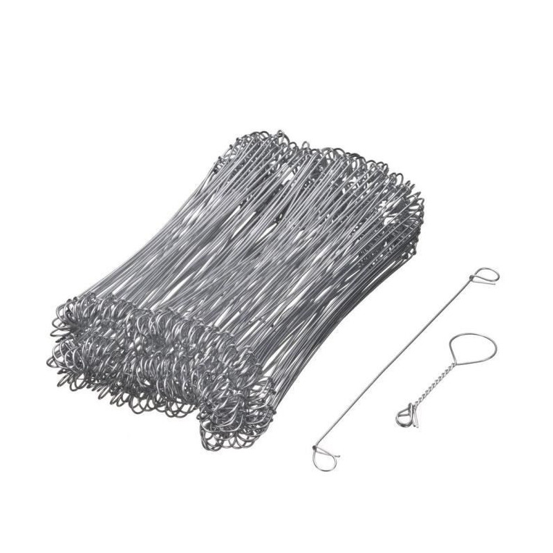 NATURE Lot of 200 Galvanized steel buckle ties for wire twisting machi