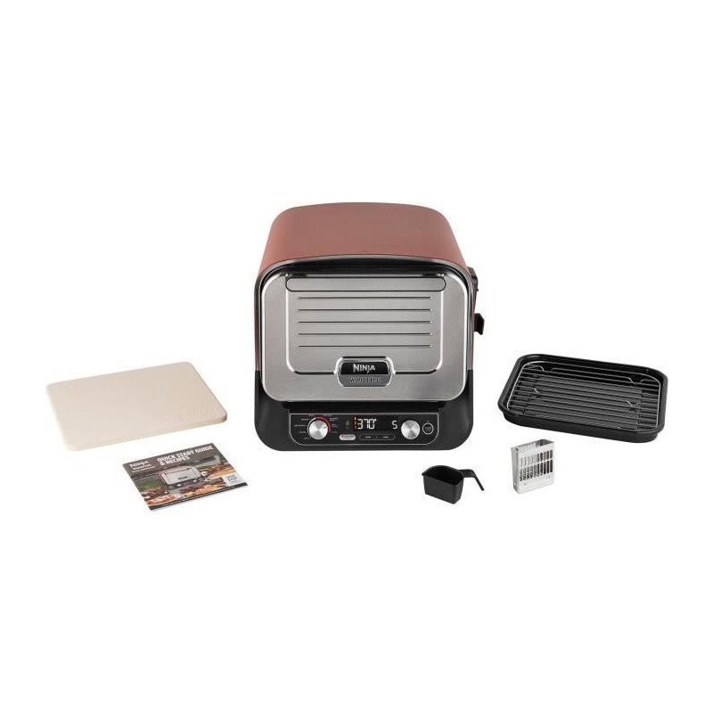 NINJA 8-in-1 Electric Pizza Oven - Woodfire - OO101EU - Pro-heat plate