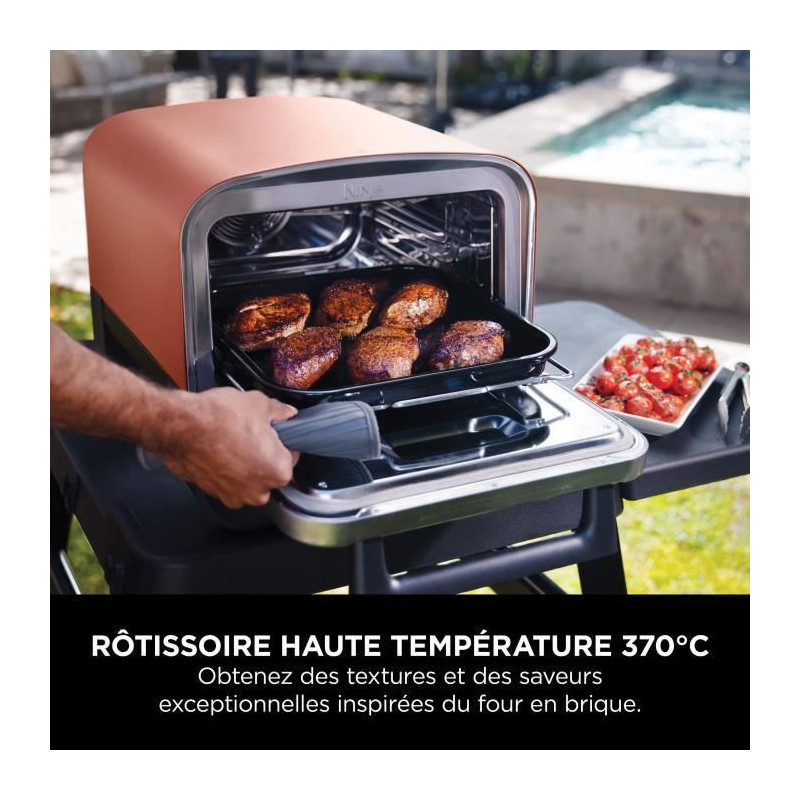 NINJA 8-in-1 Electric Pizza Oven - Woodfire - OO101EU - Pro-heat plate