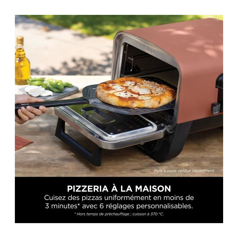 NINJA 8-in-1 Electric Pizza Oven - Woodfire - OO101EU - Pro-heat plate