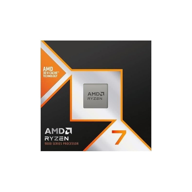 Processor - AMD - Ryzen 7 9800X3D - 4.7 GHz, 8 cores, 104 MB L2 & L3,