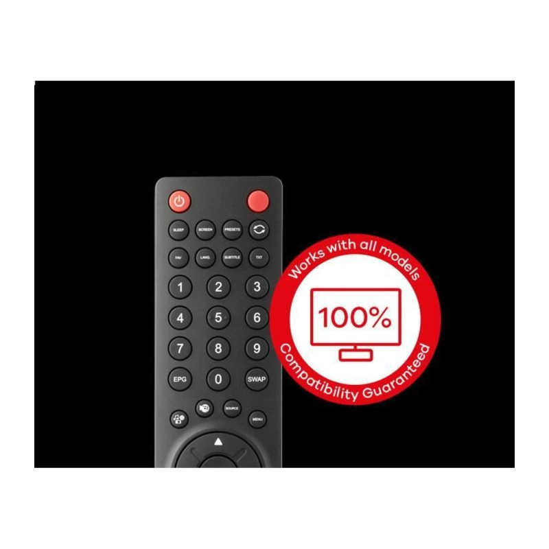 ONE FOR ALL URC1921 Remote Control for any Sharp TV - Black