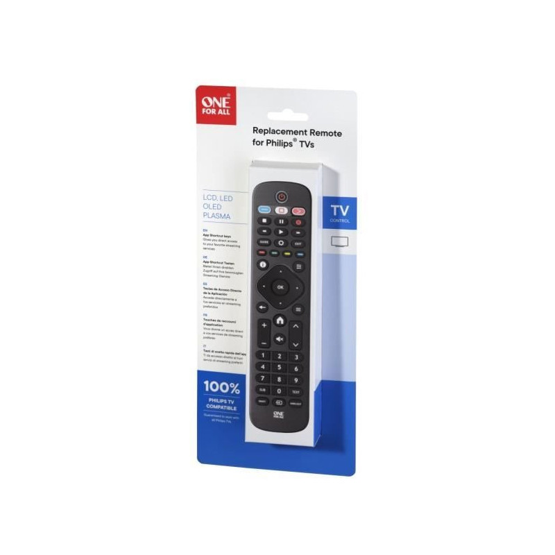 ONE FOR ALL URC4913 - Replacement remote control for Philips TV