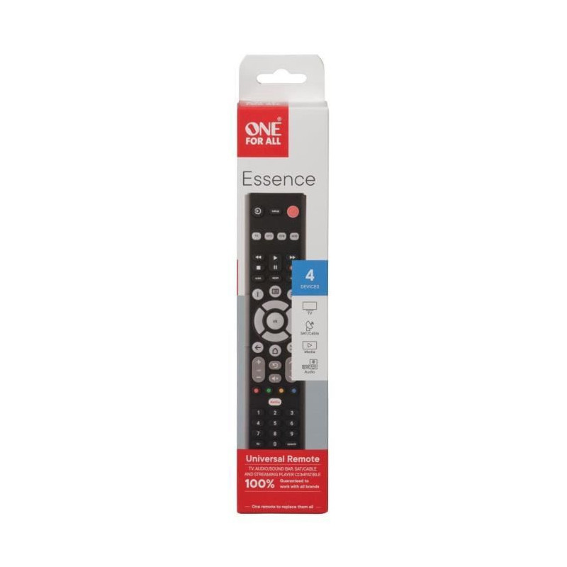 ONE FOR ALL universal remote control - URC1242 – Essence Basic 4in1