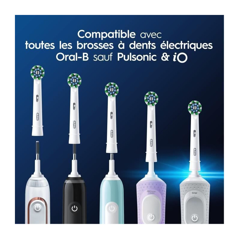 ORAL-B brush head - Cross Action - for electric toothbrush - pack of 6