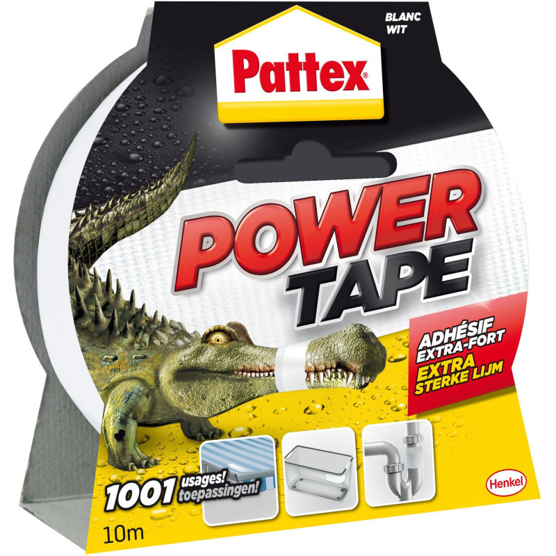PATTEX Powerful Adhesive Power Tape - White - 10 m