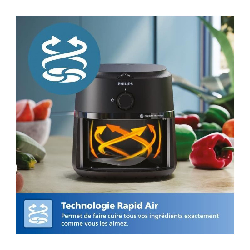 PHILIPS AirFryer NA120/00 Oil-Free Fryer - 4.2L Capacity - 12 Cooking