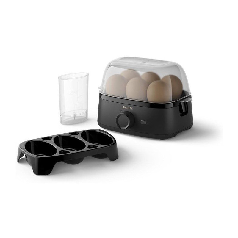 Electric egg cooker - PHILIPS - HD9137/90 - 6 eggs - 400 W