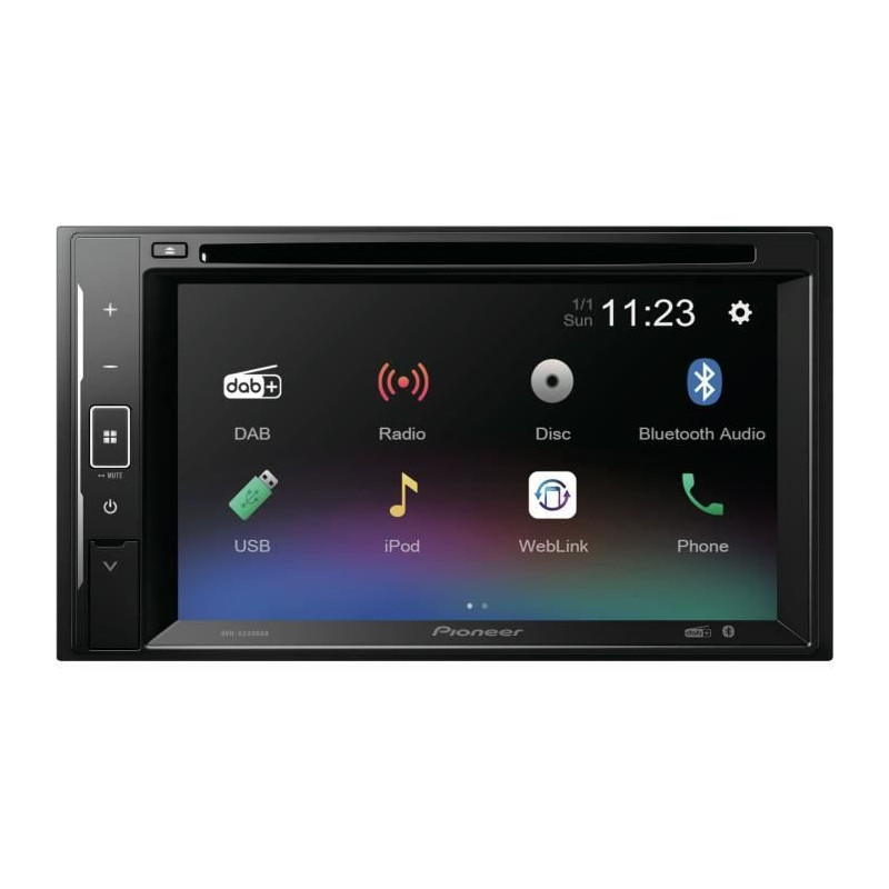 Autradio - Pioneer - AVH -A240dabdab - DVD - USB - 2 DIN - 6.2 - DAB+