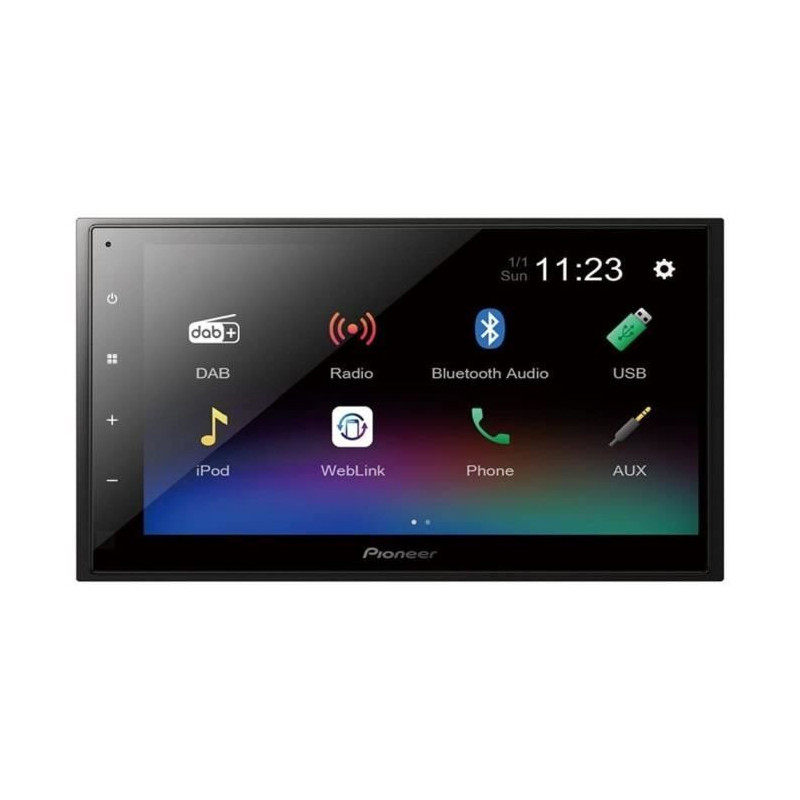 Autradio - Pioneer - DMH -A340DABDAB - USB - 2 DIN - screen 6.8 capaci