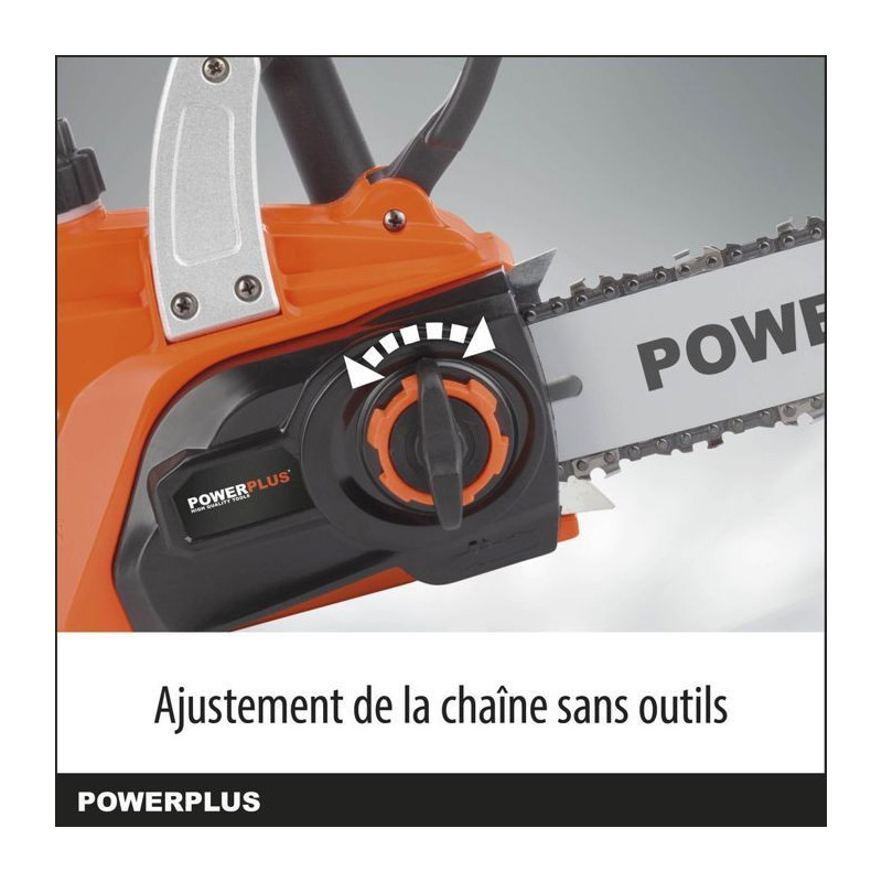 PowerPlus Dual Power Powdpg7570 - 20 V battery chainsaw, 300 mm guide,
