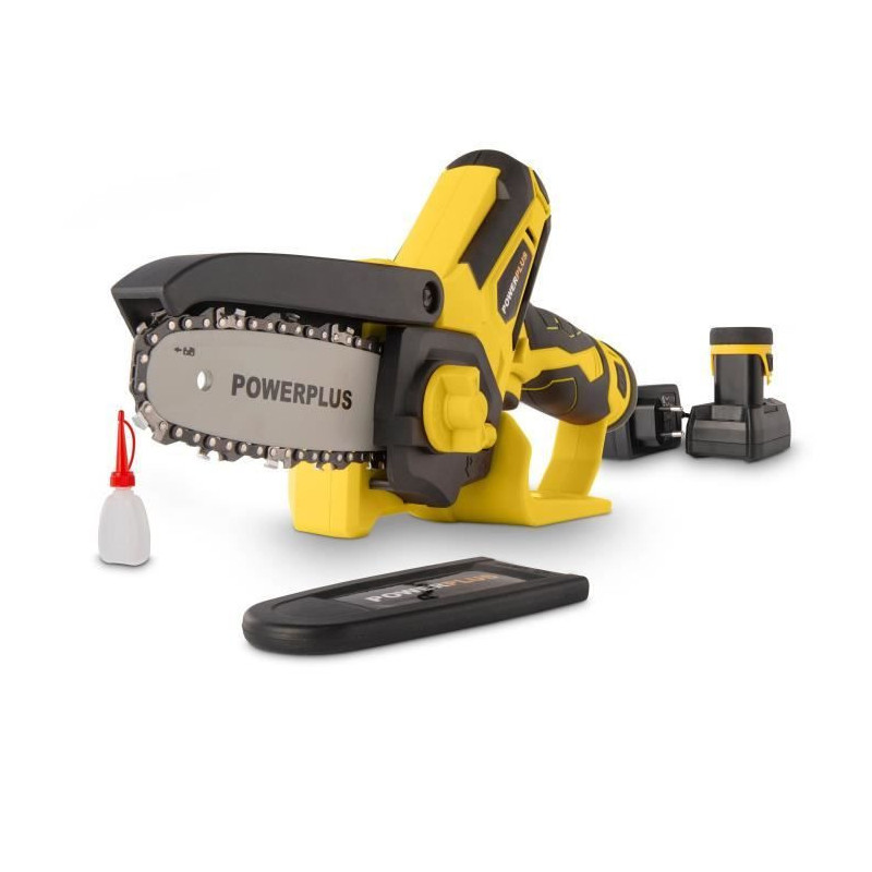 POWERPLUS POWXG1045 cordless mini chainsaw - 12V - 10cm - 2x 2Ah batte