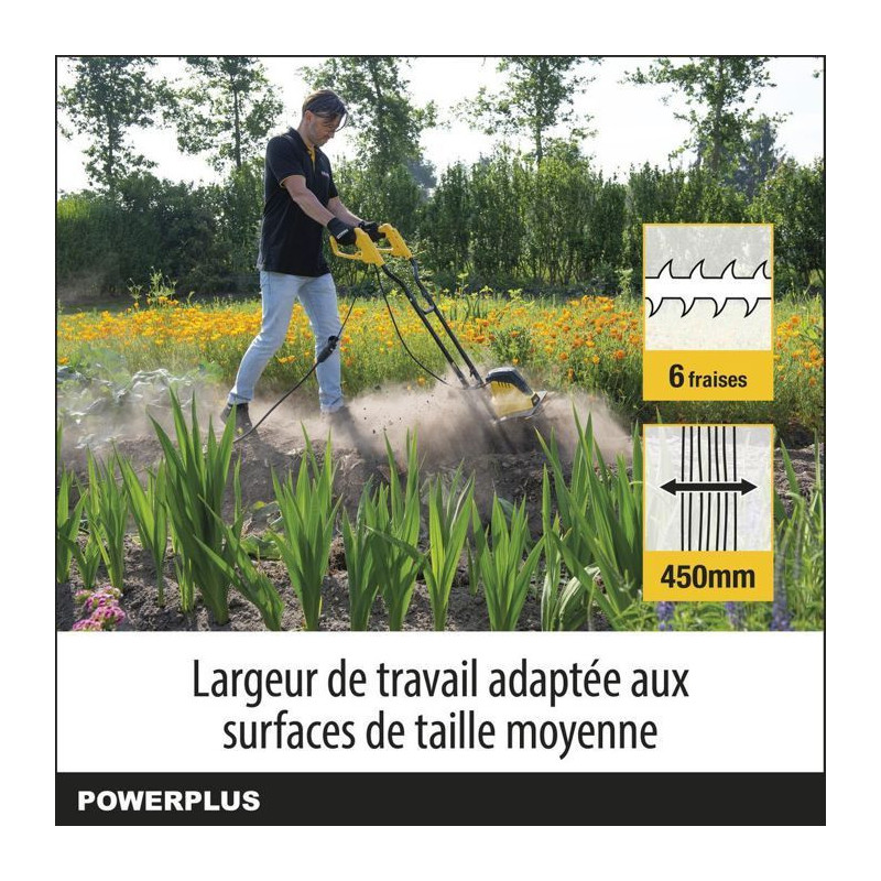 MOTOR TILLER 1500W POWXG72010