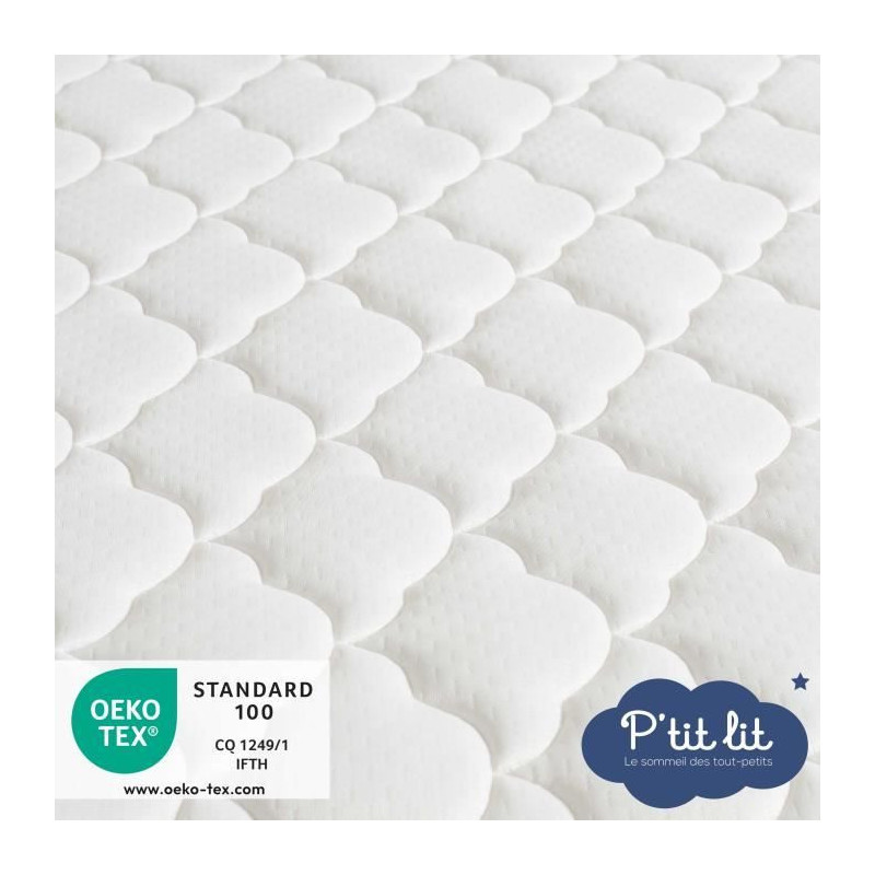 Perfect Baby Mattress - 60x120x10 cm - 2 Sides: Summer / Winter - Remo