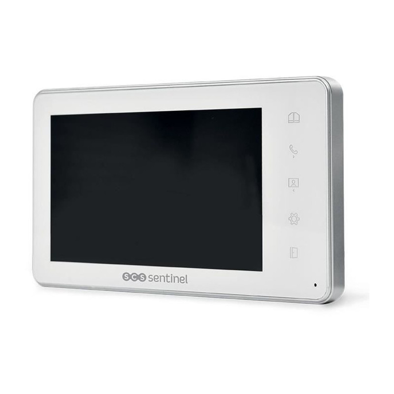 Wired video intercom, white color - VisioKit 7 - SCS SENTINEL