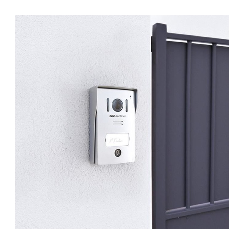 Wired video intercom, white color - VisioKit 7 - SCS SENTINEL