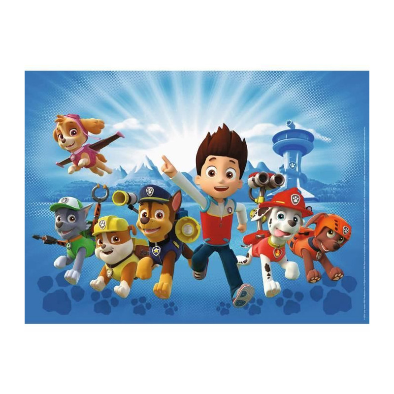 100 piece XXL children's puzzle - Paw Patrol team - Disney - Ages 6 -