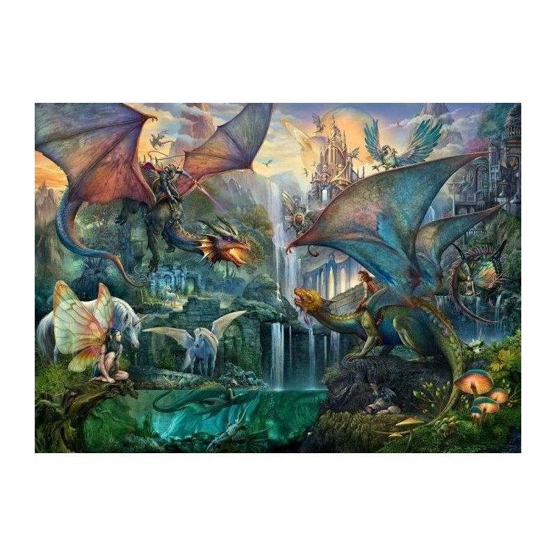 Ravensburger - 9000 Piece Jigsaw Puzzle - The Magic Forest of Dragons